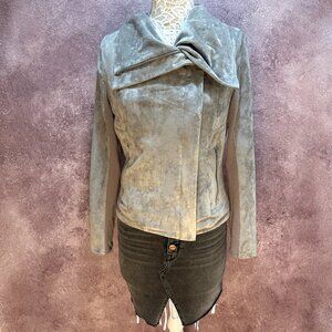 SL8 Faux Suede Moto Jacket